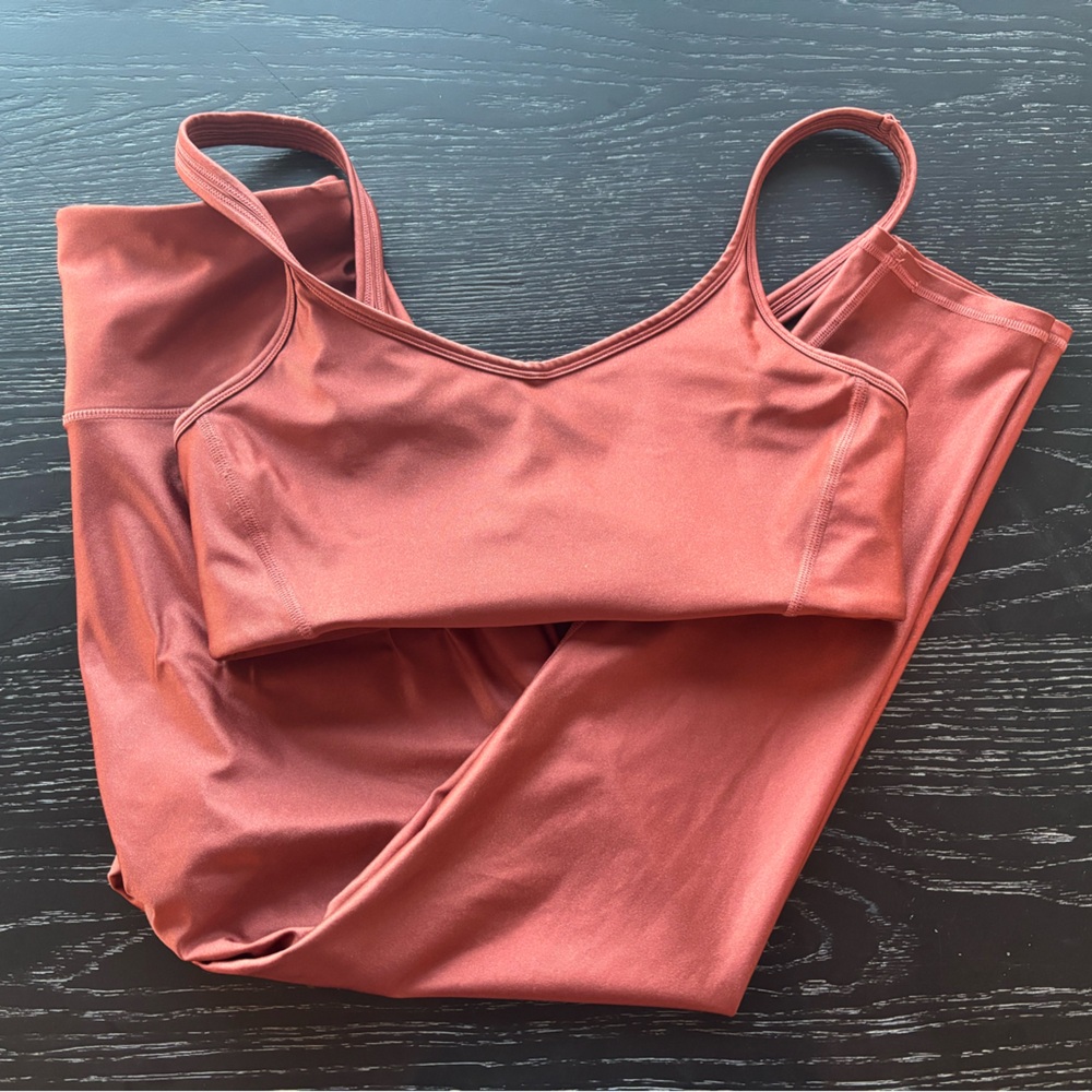 Free People Shine Bright workout set (sports bra and legging)